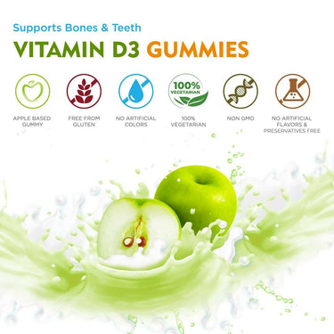 British Biologicals Sirus Vitamin D3 Gummies with Sugar for Women & Men